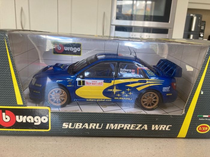 Subaru Impreza Rally Solberg Mills Scale 1/18 Burago