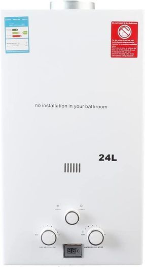 8KW 24L Portable Gas Instantaneous Water Heater Propane Gas Camping Shower for Outdoor Shower Bath Hot Water Camping Shower Water Heater Hot