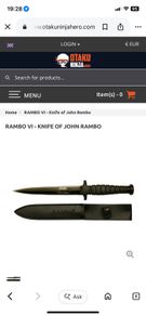 Rambo VI knife boxed and new