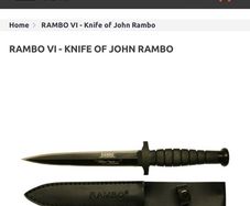Rambo VI knife boxed and new