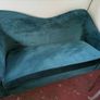 Green velvet couches Image 2