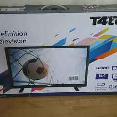 Brand New T4tec 24" Full HD 1080p LED TV TT2416UHN Boxed Saorview Satellite