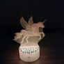 3D Unicorn LED Night Light - RGB Color Changing remote control Image 5