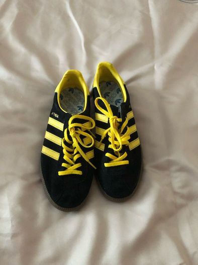 Mens new city series athen black & yellow trainers size 7