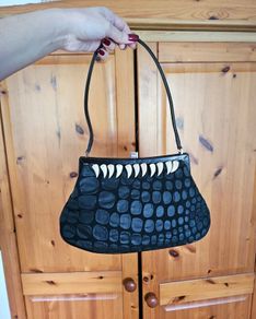 Moschino Vintage 1980's Black Handbag