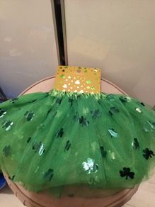St Patricks day childrens tutu skirt