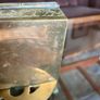 Antique British India Engraved Brass Wood Lined Box 1930s Image 10
