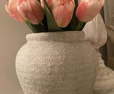 ShabbyChic Large Pit with Flowers