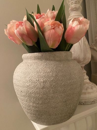 ShabbyChic Large Pit with Flowers