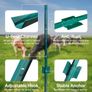 Metal Fence Posts 91cm / 3ft, Pack of 10, Sturdy Duty No Digging Garden U Post for Wire Fencing Steel Poles for Yard, Outdoor Wire Image 4