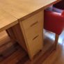 dining table and 4 leather chairs Image 7