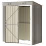 Metal Garden Shed 2 Vents Sloped UV Resistant Roof 163x90x179cm Image 5