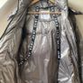 DKNY Sport Metallic Silver Longline Down Puffer Jacket Coat Image 9