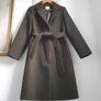 Warehouse Khaki Green Coat Size Uk 10 Image 4