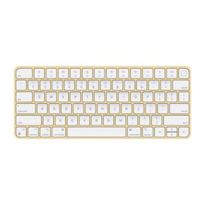 Apple Magic Keyboard (A3118) - with Touch ID - for Mac Models Silicon (QWERTY English) Yellow / Gold (Original/ Brand New)