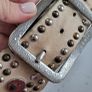 VERA PELLE (Genuine Leather) Boho Studded Belt Image 2