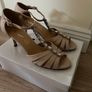 Barino Rose Gold T-Bar Sandals Image 3