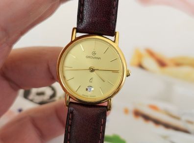 Vintage Swiss Made Grovana Lady's Quartz Swiss Watch