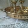 Brass Goblets & Tray Image 3