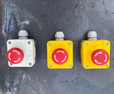 Twist Release Emergency Stop Push Button, Surface Mount,