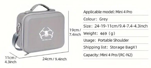 Carrying Case for DJI Mini 4 Pro Drone