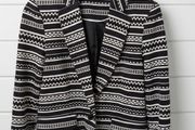 Part two vintage y2k blazer monochrome chic cute Aztec folk