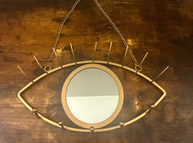 Evil Eye hanging mirror / jewellery holder