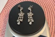 silver  earrings with stones