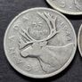 Canada 1942/43/44 Silver 25 Cents coins - George VI Image 3