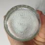 328 - Set of 2 Vintage Clear Glass Collectible Decorative Swirls Bottles Image 4