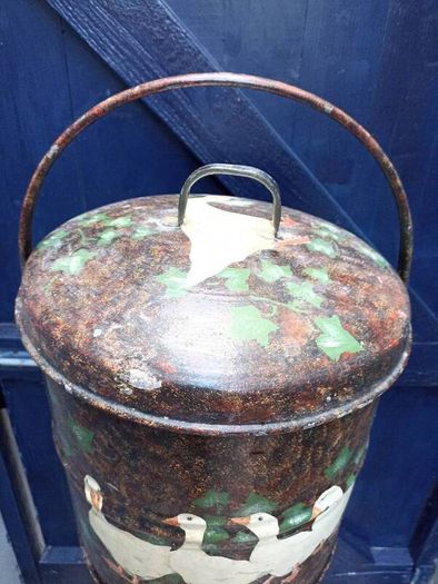 Hand Decorated Galvanised Bucket