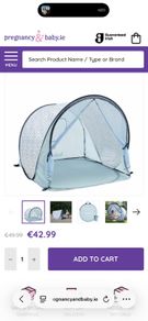 Baby move sun protector tent