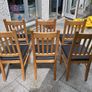 6 x wooden dining chairs Image 3