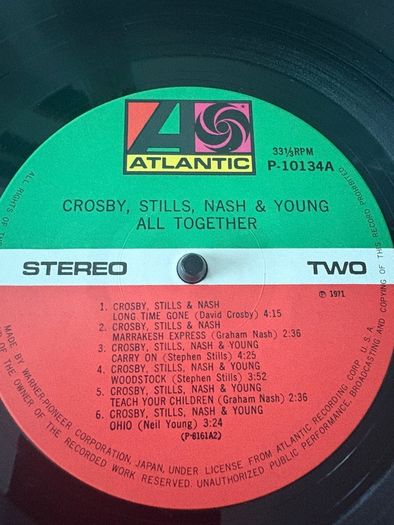 Crosby Stills Nash & Young - All Together (Japan)