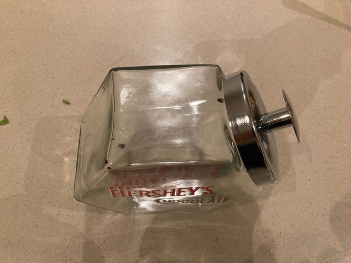 Hershey Chocolate Glass Jar American