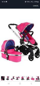iCandy Peach Pushchair And Carrycot-Bubblegum