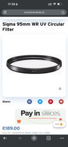 Sigma 95mm WR UV Circular Filter