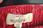 Next Tall Wide Leg Red Trouser Size 18L