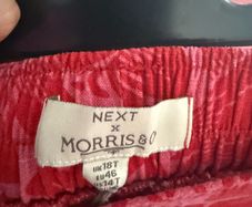 Next Tall Wide Leg Red Trouser Size 18L