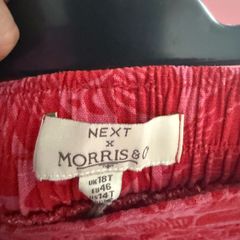 Next Tall Wide Leg Red Trouser Size 18L