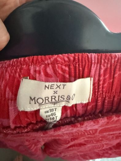 Next Tall Wide Leg Red Trouser Size 18L