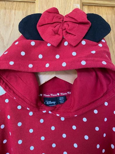Disney Minnie Mouse Red Polka Dot Hoodie | 7-8 years