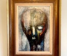 1964 Mid century modernist oil on board by Irish artist Jack Pakenham RUA