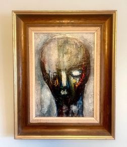 1964 Mid century modernist oil on board by Irish artist Jack Pakenham RUA