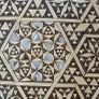 Vintage Mother of Pearl Wooden Decorative Plaque Image 4