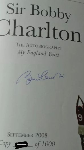 Signed Bobby Charlton Deluxe Slipcase Autobiography Limited to 1000 New & Sealed