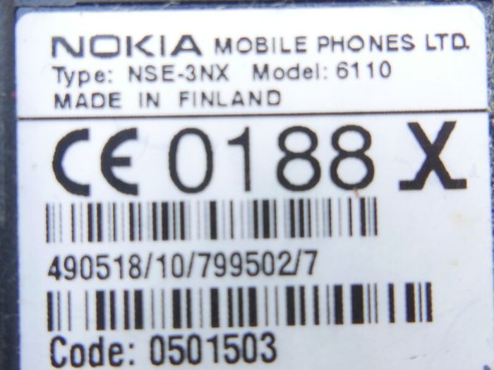 Vintage Nokia 6110 Mobile Phone Cult Mobile Phone Retro Nokia 6110 ( in working order)