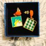 Heart and Square Earrings Fun Mismatched Pair Image 8