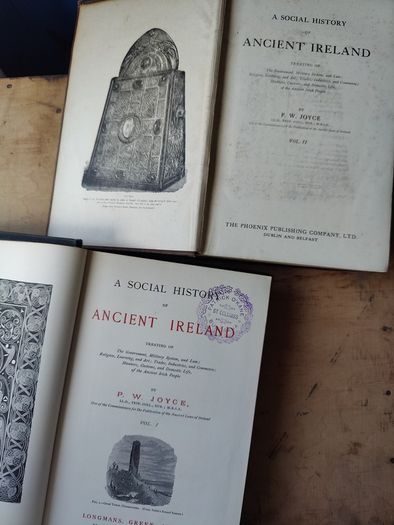 A social History of Ancient Ireland - Two Volumes - First Edition 1903 by PW Joyce