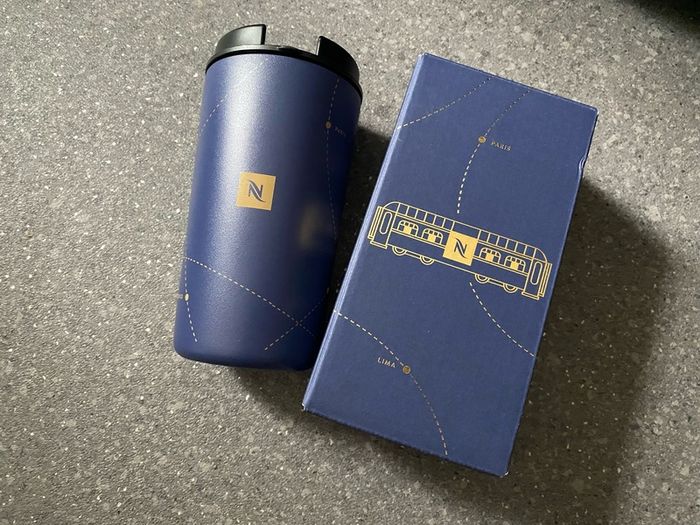 Nespresso LIMITED EDITION Nomad Festive Travel Mug Odyssey Blue